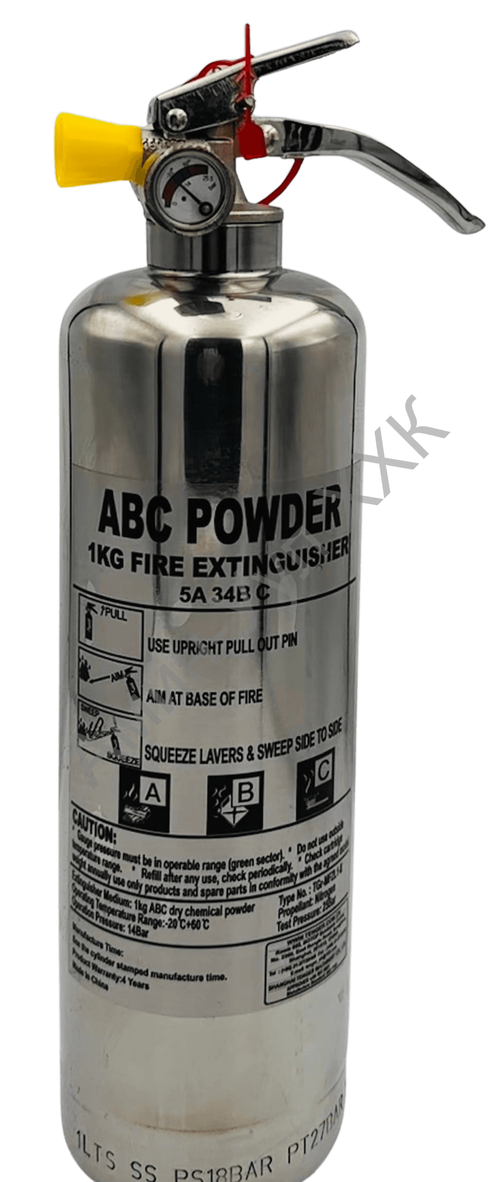 CE гал унтраагуур 1 кг /Ган савтай/ ABC powder Stainless Steel